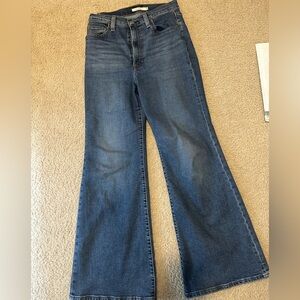 Levi's Dark Blue Flare Jeans